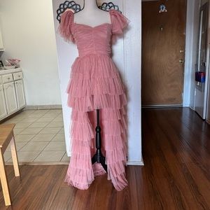 Vestido color rosa talla M nuevo nunca usado